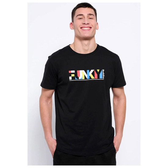 Funky Buddha Ανδρική κοντομάνικη μπλούζα